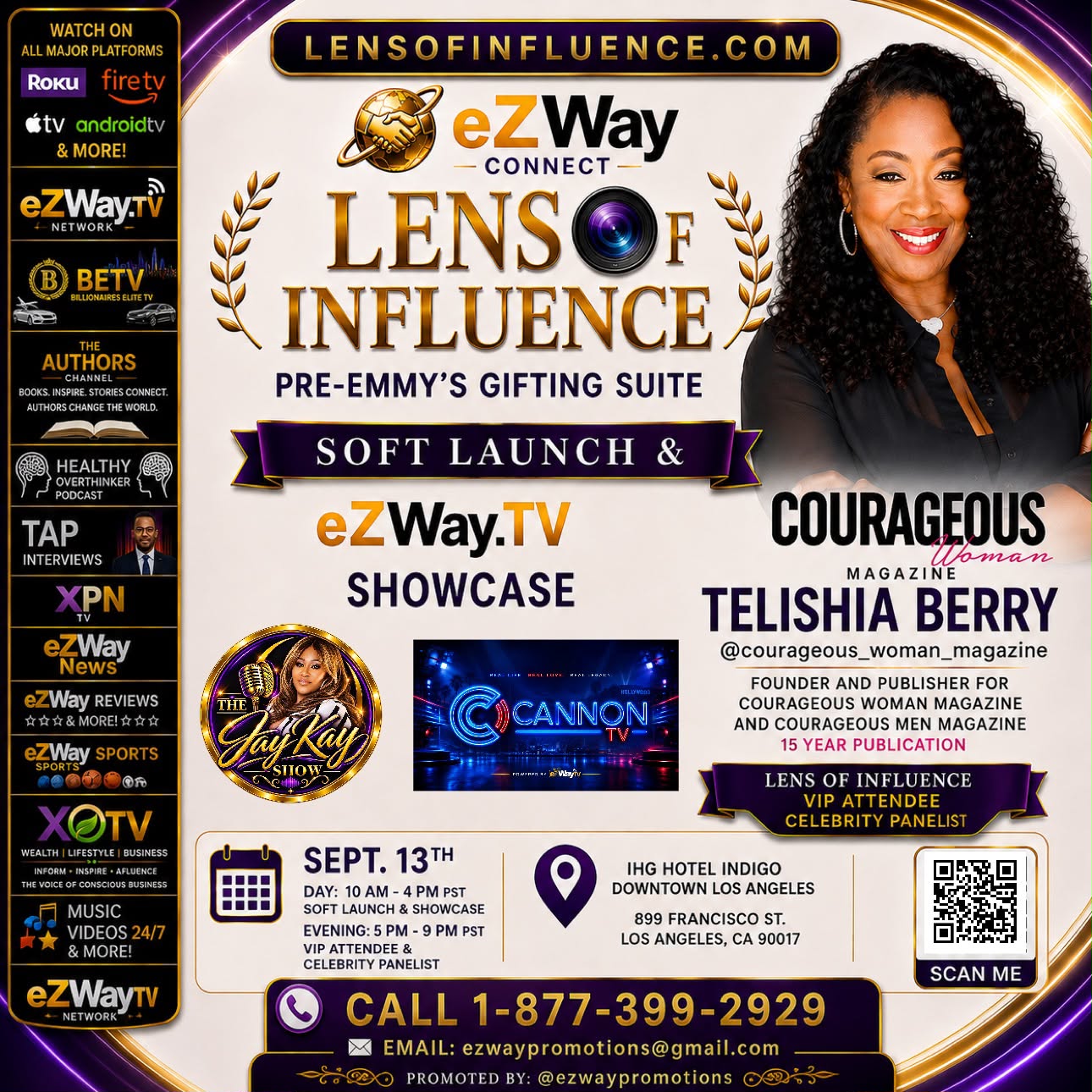 Telishia Berry Courageous Woman Magazine panel flyer