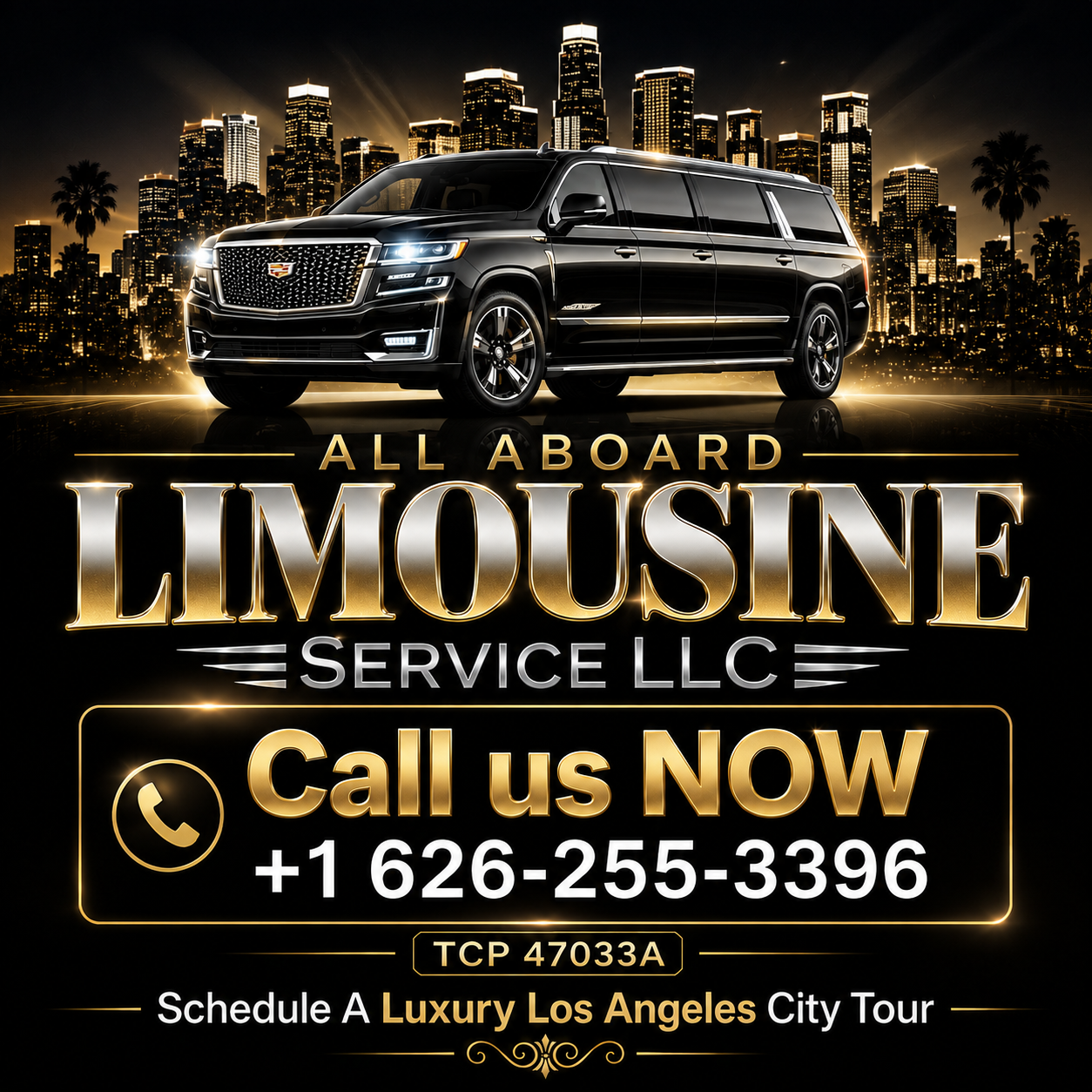 Transportation service car rental flyer